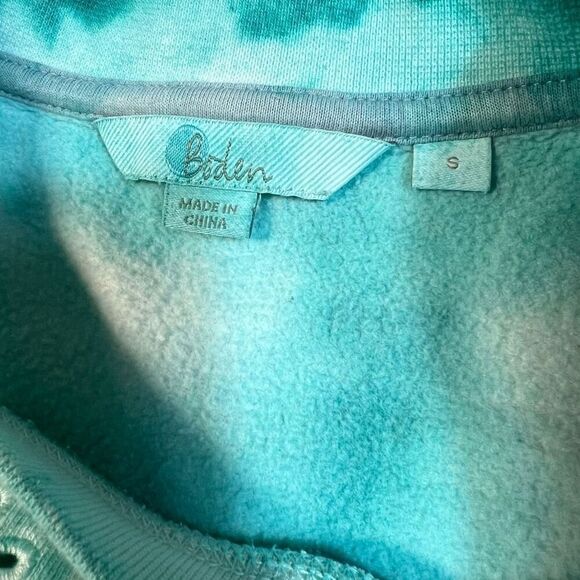 Boden Arabella Eyelet Ombré Tie-dyed Crewneck Pullover Sweatshirt, Women’s Small - Picture 7 of 13